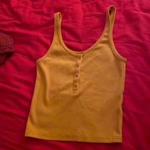 Mustard Yellow Tank Top, Abercrombie&Fitch, Size S